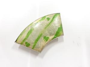 アンティーク　和紙　帯留め